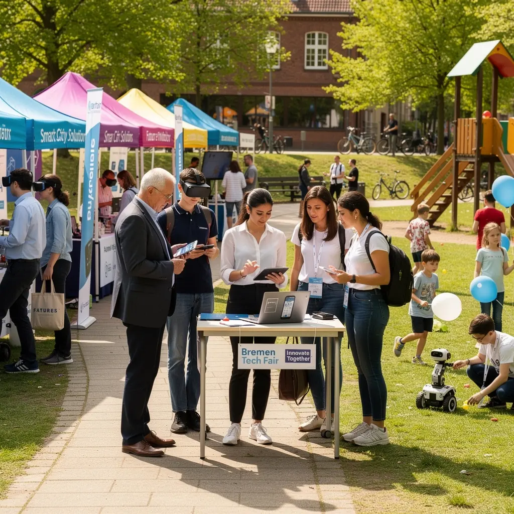 Eine Gruppe von Fachleuten diskutiert angeregt über die neuesten Technologien.